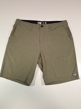 Mens Salty Crew Olive Green Hybrid Shorts Size 34